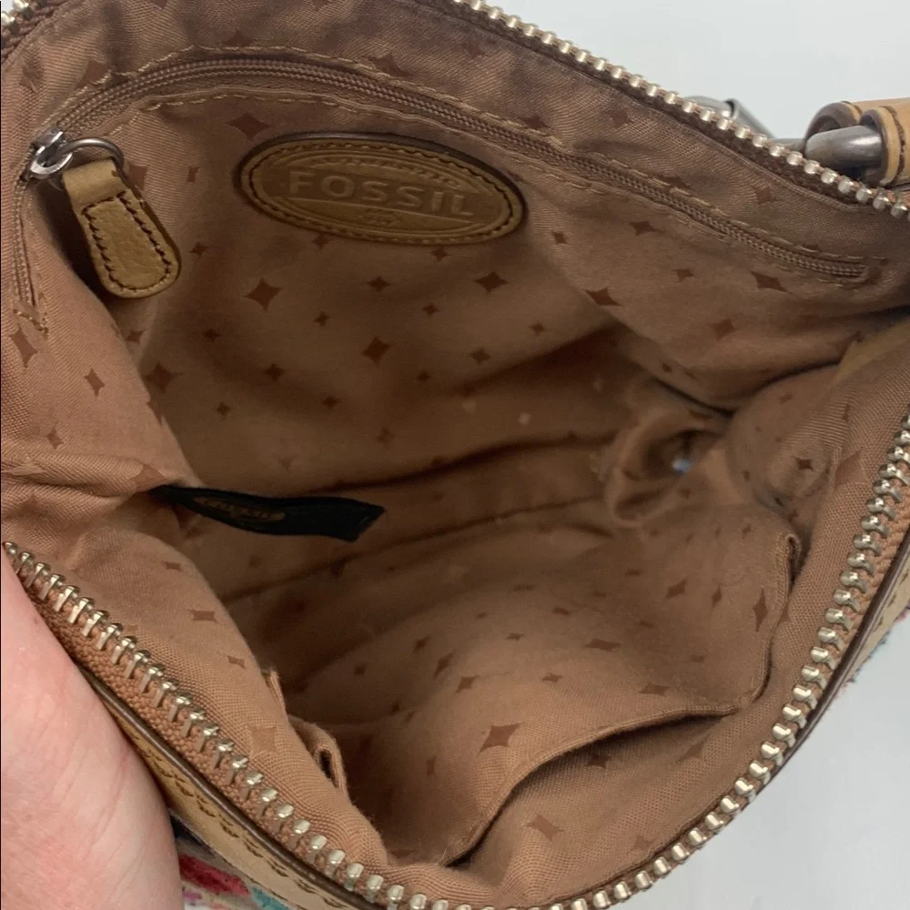 Fossil leather trim